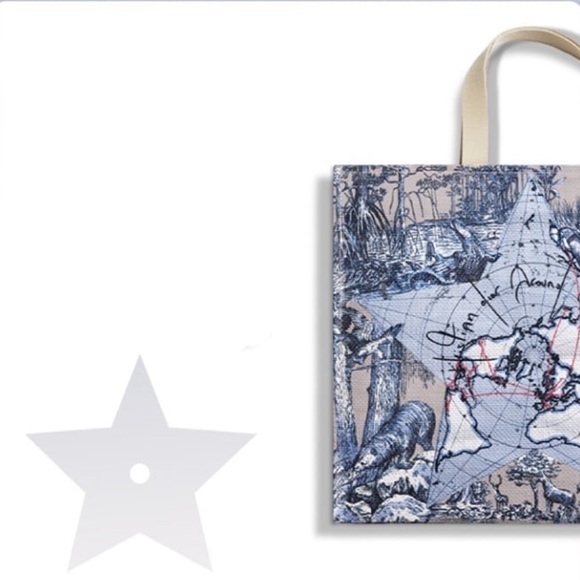 Dior Around the World Paper Straw Beach Bag Book Tote NIB Exclusive - Picture 2 of 4